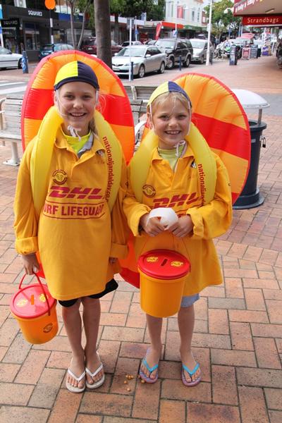 Nippers join in the fun collecting on National Jandal Day.